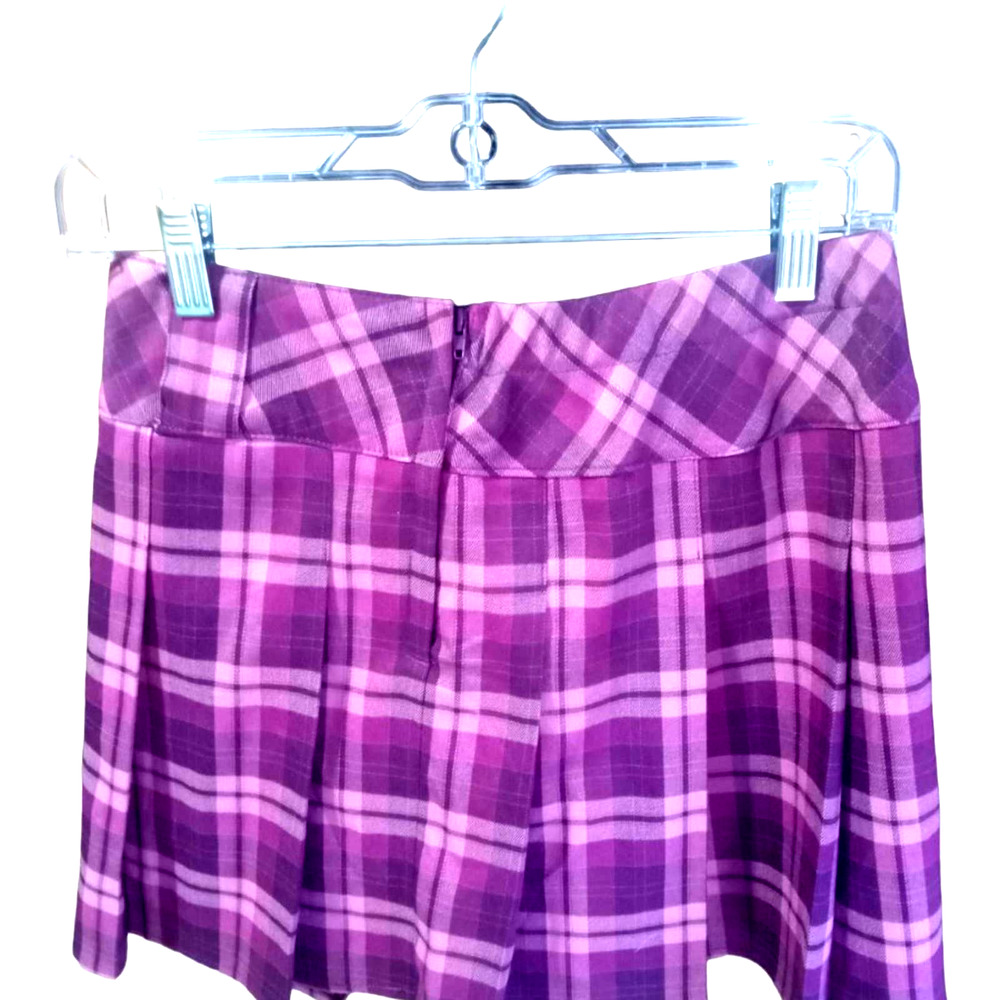Wild Fable purple plaid mini skirt, XS - Picture 2 of 5